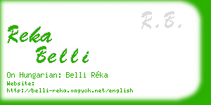 reka belli business card